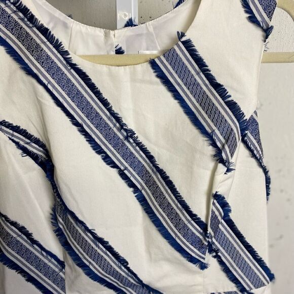 #700 MILLY Kendra Diagonal Mini Dress New with tags - Picture 7 of 12